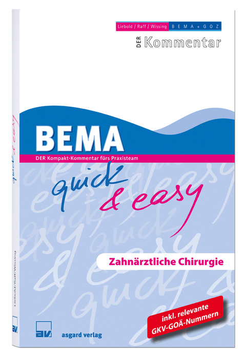 BEMA quick & easy, Zahnärztliche Chirurgie - 