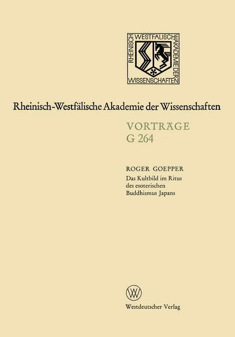 Das Kultbild im Ritus des esoterischen Buddhismus Japans - Roger Goepper