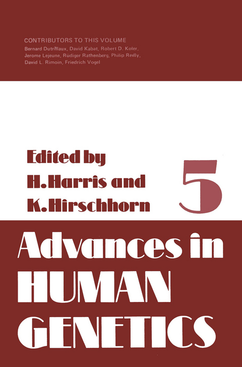 Advances in Human Genetics - Harry Harris