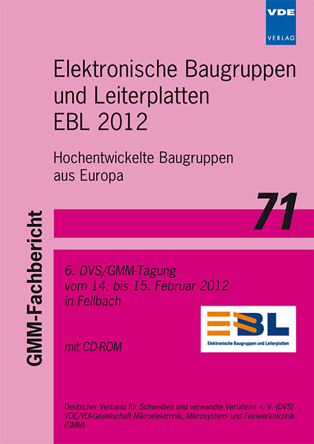 GMM-Fb. 71: Elektronische Baugruppen und Leiterplatten – EBL 2012