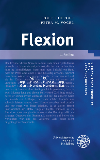 Flexion - Rolf Thieroff, Petra M. Vogel