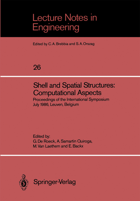 Shell and Spatial Structures: Computational Aspects - 