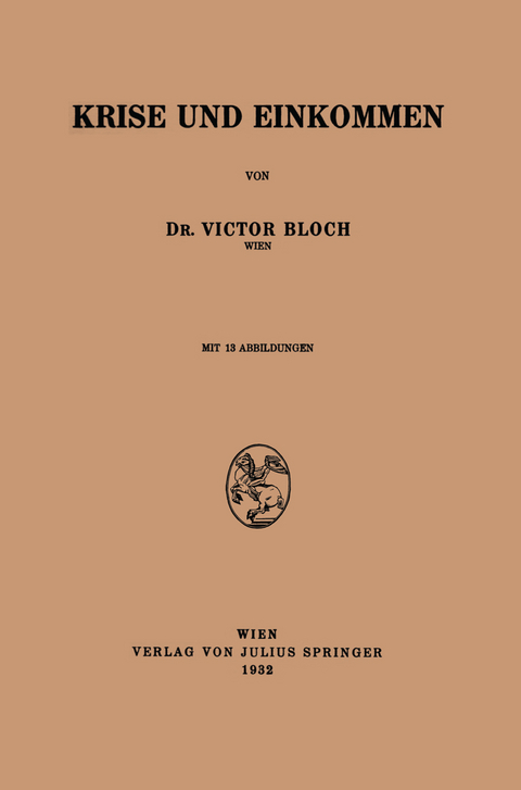 Krise und Einkommen - Victor Bloch