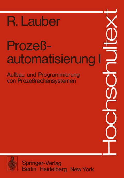 Prozeßautomatisierung I - R. Lauber