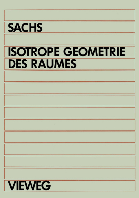 Isotrope Geometrie des Raumes - Hans Sachs