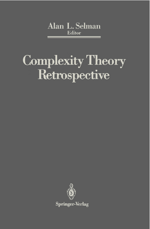 Complexity Theory Retrospective - 