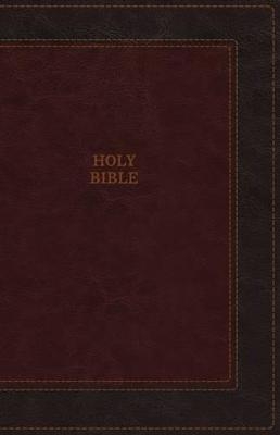 KJV, Thinline Bible, Compact, Leathersoft, Burgundy, Red Letter, Comfort Print -  Zondervan