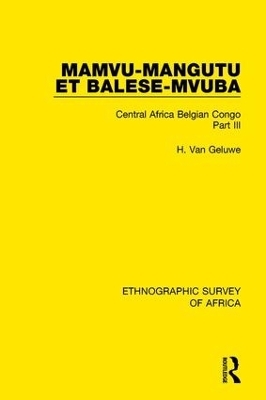 Mamvu-Mangutu et Balese-Mvuba - H. Van Geluwe