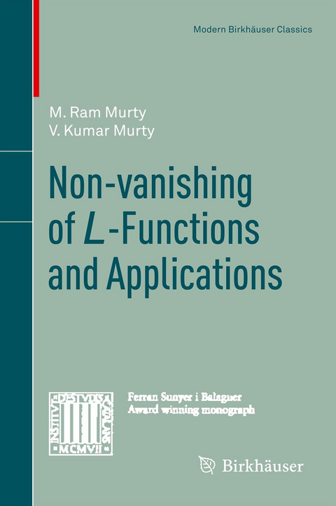 Non-vanishing of L-Functions and Applications - M. Ram Murty, V. Kumar Murty