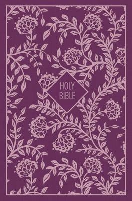 KJV, Thinline Bible, Compact, Cloth over Board, Purple, Red Letter, Comfort Print -  Zondervan