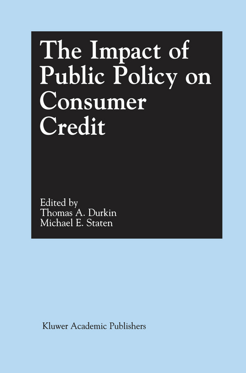 The Impact of Public Policy on Consumer Credit - 