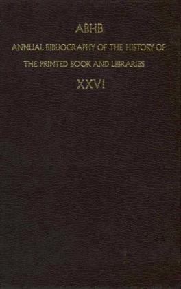 Annual Bibliography of the History of the Printed Book and Libraries -  Koninklijke Bibliotheek