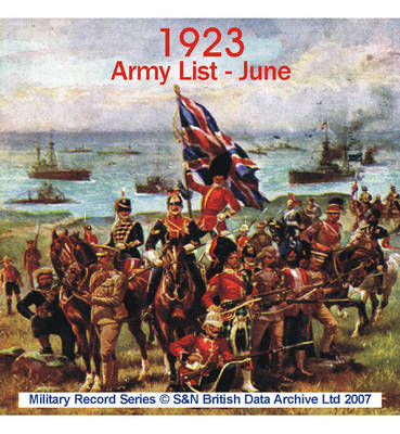 Army List 1923 - June