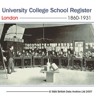 London, University College School Register 1860-1931
