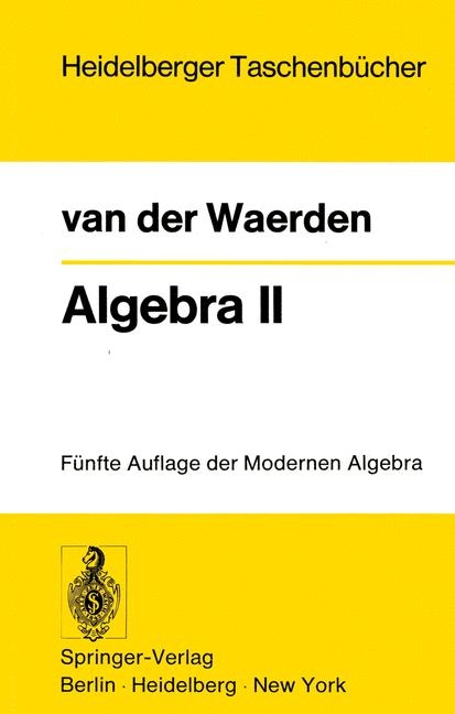 Algebra II - Bartel L. van der Waerden