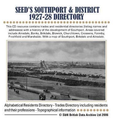Lancashire, Seed's Southport and District 1927-28 Directory