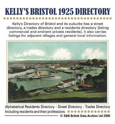 Gloucestershire, Bristol 1925 Kelly's Directory