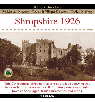 Shropshire 1926 Kelly's Directory
