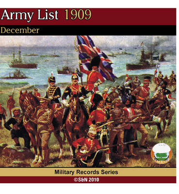 Army List 1909 - December