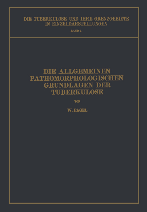 Die Allgemeinen Pathomorphologischen Grundlagen der Tuberkulose - W. Pagel