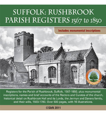 Suffolk, Rushbrook Parish Records 1567 to 1850