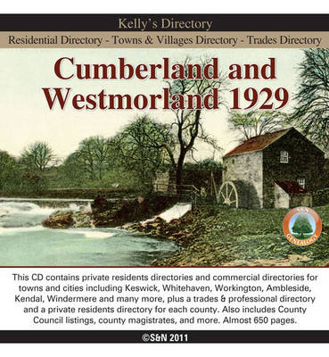 Cumberland and Westmorland Kelly's Directory 1929