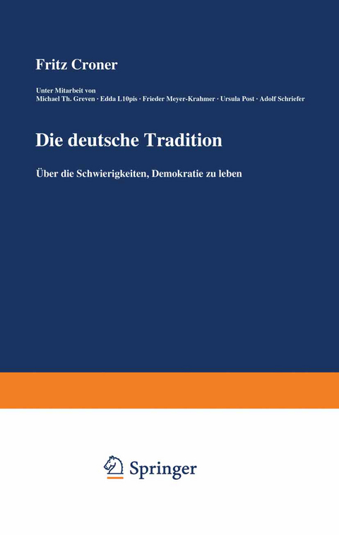 Die deutsche Tradition - Fritz Croner
