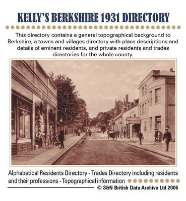 Berkshire, Kelly's 1931 Directory