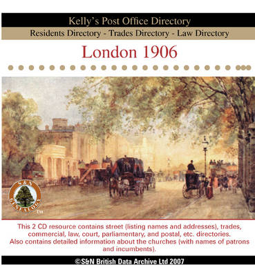 London 1906 Kelly's Post Office Directory