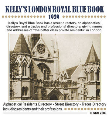 London, Kelly's Royal Blue Book 1939