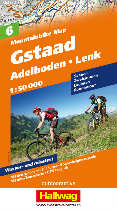 Gstaad Adelboden Lenk Nr. 06 Mountainbike-Karte 1:50 000