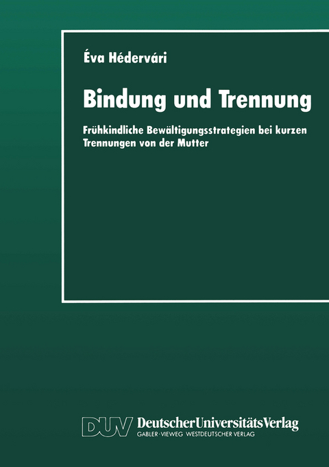 Bindung und Trennung - Éva Hédervári