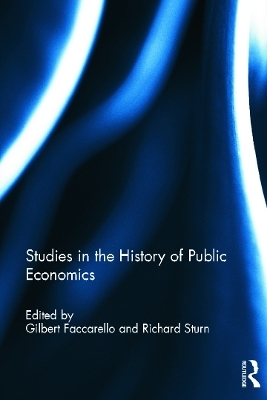 Studies in the History of Public Economics - 