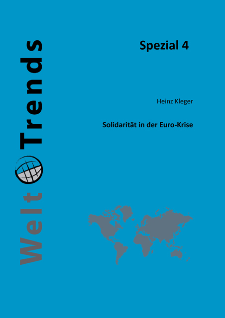 Solidarität in der Euro-Krise - Heinz Kleger