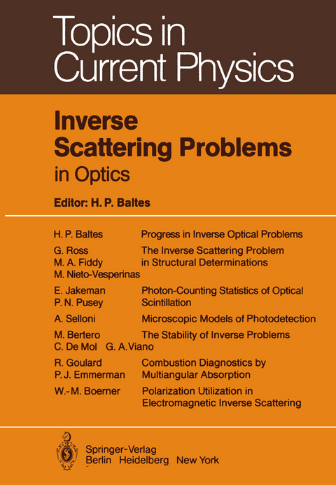 Inverse Scattering Problems in Optics - 
