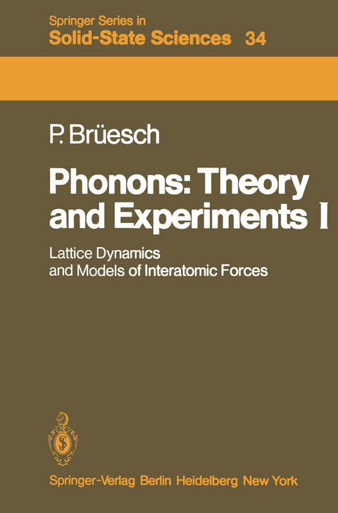 Phonons: Theory and Experiments I - Peter Brüesch