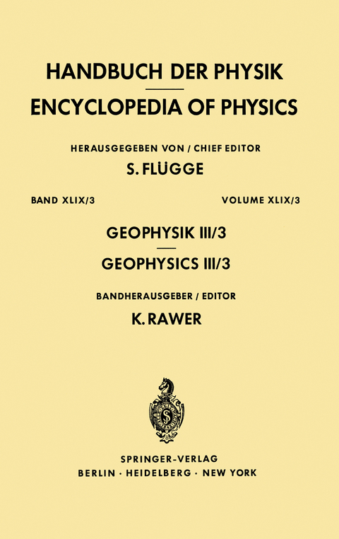 Geophysics III/Geophysik III - 