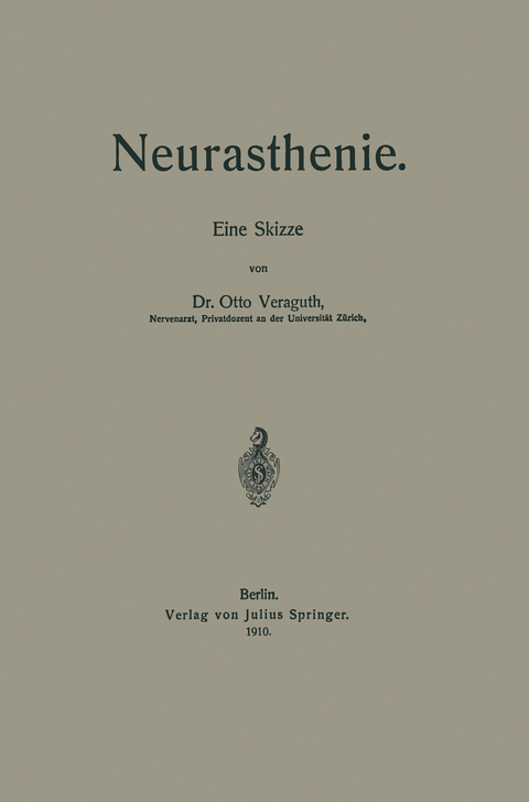 Neurasthenie - Otto Veraguth