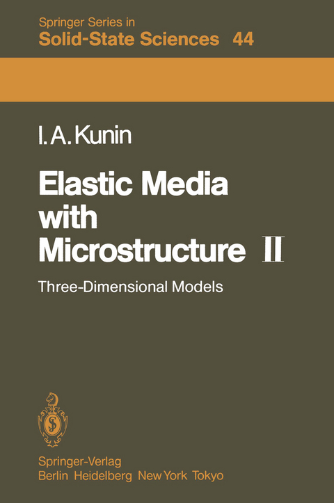 Elastic Media with Microstructure II - I. A. Kunin