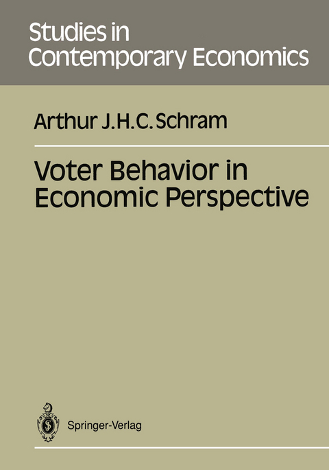Voter Behavior in Economics Perspective - Arthur J.H.C. Schram