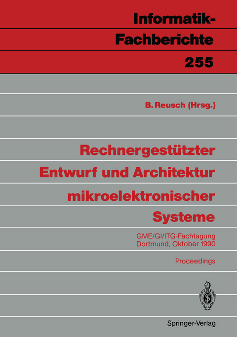 Rechnergestützter Entwurf und Architektur mikroelektronischer Systeme - 