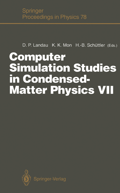Computer Simulation Studies in Condensed-Matter Physics VII - 