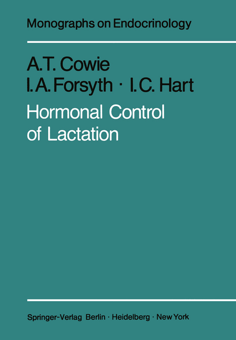 Hormonal Control of Lactation - A. T. Cowie, I. A. Forsyth, I. C. Hart