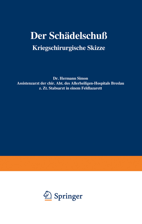 Der Schädelschuß - Hermann Simon