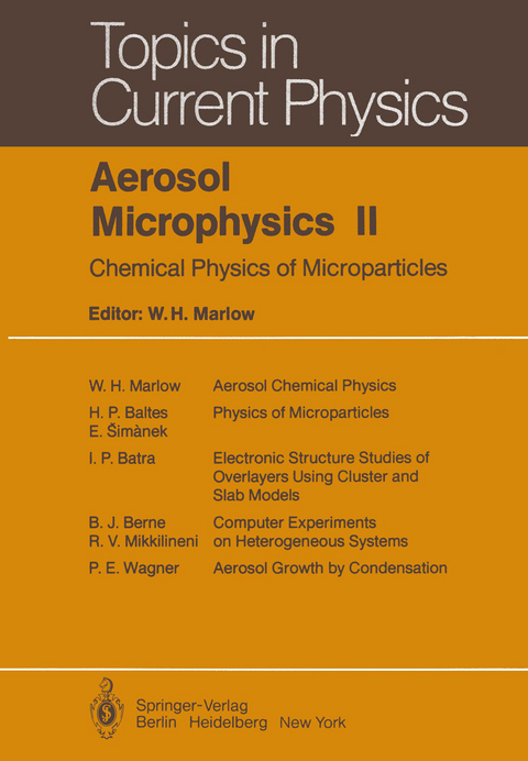 Aerosol Microphysics II - 