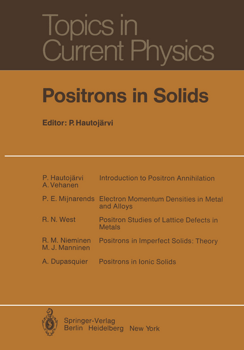 Positrons in Solids - 