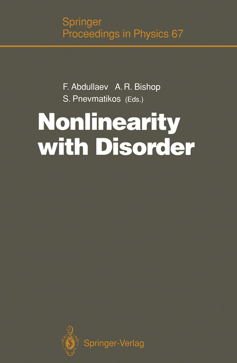 Nonlinearity with Disorder - 