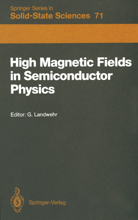 High Magnetic Fields in Semiconductor Physics - 