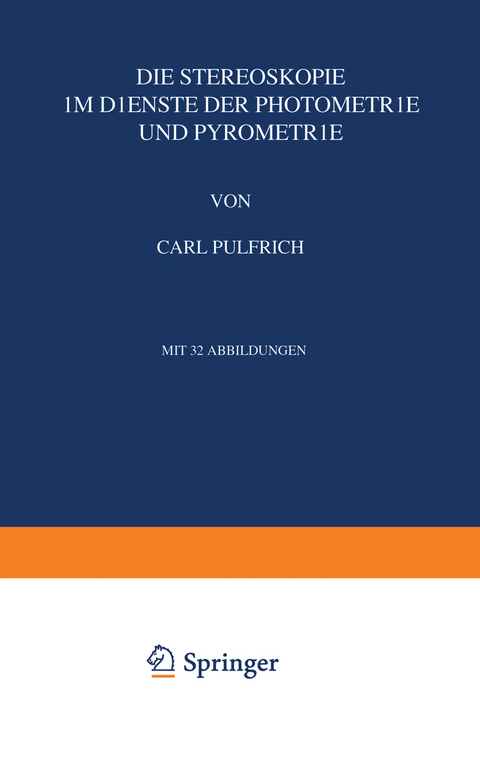 Die Stereoskopie - Carl Pulfrich