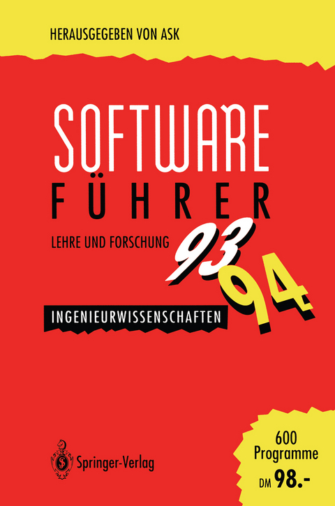 Software-Führer ’93/’94 Lehre und Forschung - 